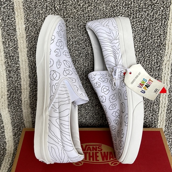 Vans Classic Slip-On U-Paint Leopard/Zebra WMNS - Picture 12 of 16